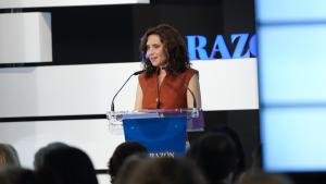 La presidenta Isabel Díaz Ayuso en el II Homenaje a la Enfermería 