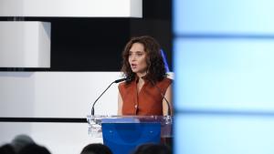 La presidenta Isabel Díaz Ayuso en el II Homenaje a la Enfermería 