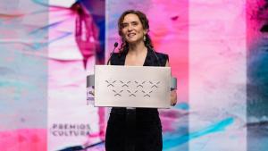 La presidenta Isabel Díaz Ayuso en los XXIV Premios de Cultura
