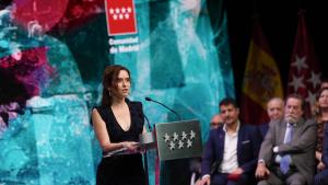 La presidenta Isabel Díaz Ayuso en los XXIV Premios de Cultura