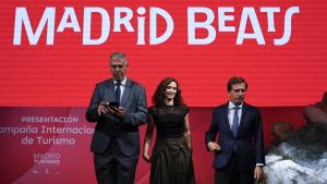 La presidenta Isabel Díaz Ayuso en la presentación de Madrid Beats