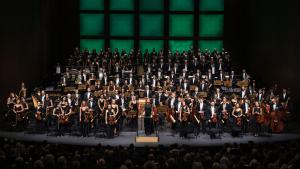 La presidenta Isabel Díaz Ayuso en el 0º aniversario del Teatro Auditorio de San Lorenzo de El Escorial