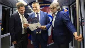 El consejero Jorge Rodrigo durante la presentación del Plan de Movilidad por el Gran Premio de España de Fórmula 1 que se celebra del 11 al 13 de septiembre en la capital