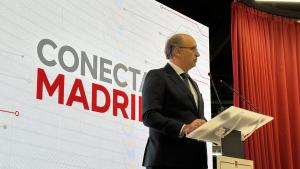 El consejero Miguel López-Valverde durante la presentación de una nueva plataforma pública gratuita que servirá de punto de encuentro para todo el ecosistema tecnológico 