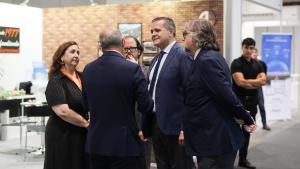 El consejero Rodrigo en la Feria Internacional del Autobús y el Autocar en IFEMA