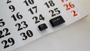 hoja del calendario laboral 