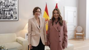 Díaz Ayuso mantiene un encuentro con la directora de Asuntos Públicos y miembro del comité ejecutivo de Spotify La presidenta Isabel Díaz Ayuso durante un encuentro en la Real Casa de Correos con la directora de Asuntos Públicos y miembro del comité ejecutivo de la empresa sueca Dustee Jenkins