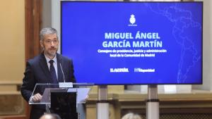 García Martín participa en la jornada de Jurisprudencia e Hispanidad El consejero Miguel Ángel García Martín durante la jornada de Jurisprudencia e Hispanidad que se celebra en el Senado de España en el marco de Hispanidad 2026