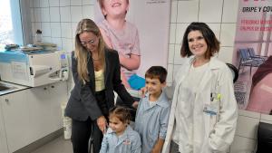 La viceconsejera Laura Gutiérrez durante la presentación de la campaña de vacunación contra la gripe que se prolongará hasta el próximo 31 de enero si las circunstancias epidemiológicas así lo aconsejan