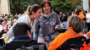 La consejera Ana Dávila durante el acto de ASPACE por el día mundial de esta discapacidad