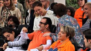 La consejera Ana Dávila durante el acto de ASPACE por el día mundial de esta discapacidad