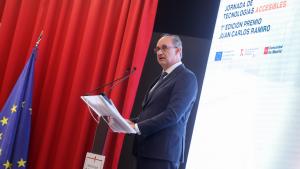 El consejero López-Valverde en la clausura de la Jornada de Tecnologías Accesibles organizada por la entidad CINTAC