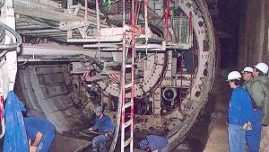 Tuneladora utilizada en el tramo Lago.Príncipe Pío