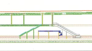 Perfil longitudinal estación Alameda de Osuna