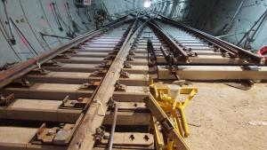 Estación Alameda de Osuna durante las obras