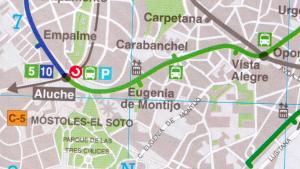 Situación de la estación Eugenia de Montijo