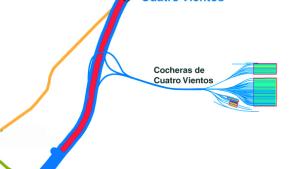 Situación de las cocheas de Cuatro Vientos