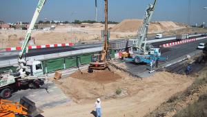 Trabajos junto a la M-40