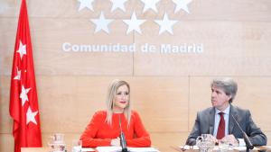 Cristina Cifuentes y Ángel Garrido en la rueda de prensa posterior al Consejo de Gobierno