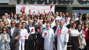 Enrique Ruiz Escudero en el acto del Día Mundial de la Hemofilia