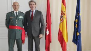 Ángel Garrido recibe al general jefe de la 1ª Zona de la Guardia Civil