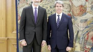 El presidente de la Comunidad de Madrid, Ángel Garrido, ha sido recibido en audiencia por el Rey Felipe VI, tras ser investido el pasado 18 de mayo El presidente de la Comunidad de Madrid, Ángel Garrido, ha sido recibido en audiencia por el Rey Felipe VI, tras ser investido el pasado 18 de mayo