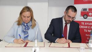 Gonzalo asiste a la sede de la Asociación de Jóvenes Empresarios de Madrid para la firma del convenio de colaboración Gonzalo asiste a la sede de la Asociación de Jóvenes Empresarios de Madrid para la firma del convenio de colaboración