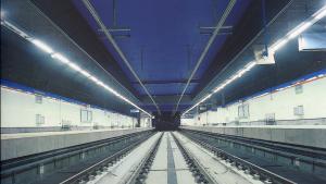 Andén estación Gregorio Marañón