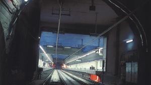 Túnel. Al fondo estación Gregorio Marañón L7