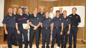 El Gobierno regional entrega los diplomas a los nuevos jefes supervisores de Bomberos de la Comunidad de Madrid