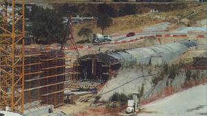 Construcción falso túnel entre Arroyo Fresno y Pitis Construcción falso túnel entre Arroyo Fresno y Pitis
