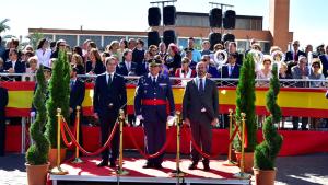 El vicepresidente de la Comunidad de Madrid, consejero de Presidencia y portavoz del Gobierno regional, Pedro Rollán, presencia desde el palco de aut