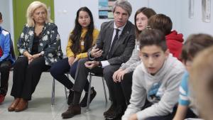 Ángel Garrido durante la visita