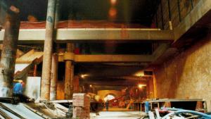 Estación Mar de Cristal durante las obras