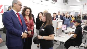 Van Grieken durante la visita