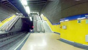 Andenes estación Valdebernardo