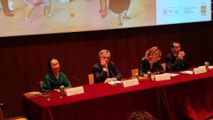 La directora general de Promoción Cultural, María Pardo en la presentación de la exposición sobre Balthus