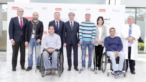 Ángel Garrido durante la visita Ángel Garrido durante la visita