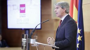 Ángel Garrido durante la presentación del balance