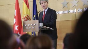 Ángel Garrido durante la presentación del balance