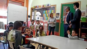 Rafael van Grieken en el colegio Miguel Delibes