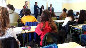 Rafael van Grieken en el instituto Complutense de Alcalá de Henares