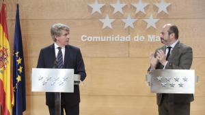 Ángel Garrido y Pedro Rollán en el Consejo de Gobierno