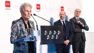 El presidente en funciones de la Comunidad de Madrid, Pedro Rollán, en el acto de entrega de las Distinciones Honoríficas de la Sanidad madrileña