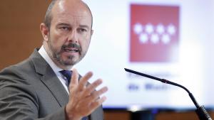 Pedro Rollán en rueda de prensa