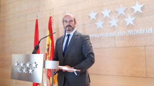 Pedro Rollán en rueda de prensa