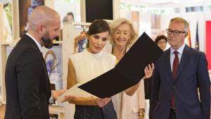 Jaime de los Santos en la inauguración de la Feria del Libro de Madrid 2019 junto a la Reina Letizia
