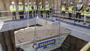 Gonzalo ha comprobado la marcha de los trabajos en la estación de Metro de Tribunal