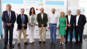 Pedro Rollán durante la visita