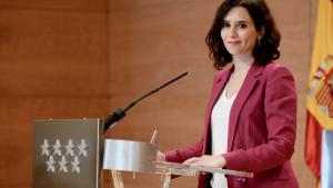 Díaz Ayuso Ayuso durante la rueda de prensa posterior al Consejo